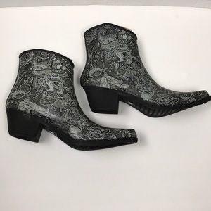 Rubber Rain boots Western style